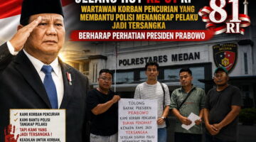 Jelang HUT ke-81 RI, Wartawan Korban Pencurian yang Membantu Polisi Menangkap Pelaku Jadi Tersangka Berharap Perhatian Presiden Prabowo