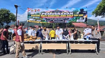 Polres Agara Musnahkan Narkotika Hasil Pengungkapan Kasus, Bupati Apresiasi Kinerja Polres Aceh Tenggara